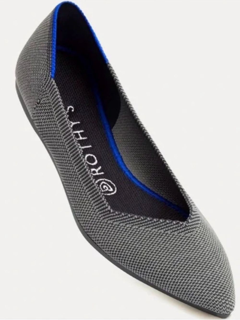 Rothy’s The Point Cloud Gray Birdseye Flats